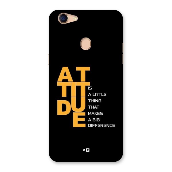 Attitude Difference Back Case for Oppo F5