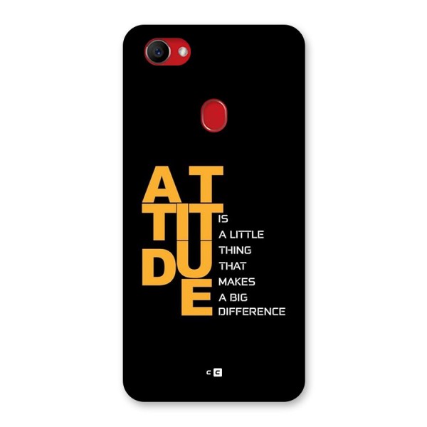Attitude Difference Back Case for Oppo F7