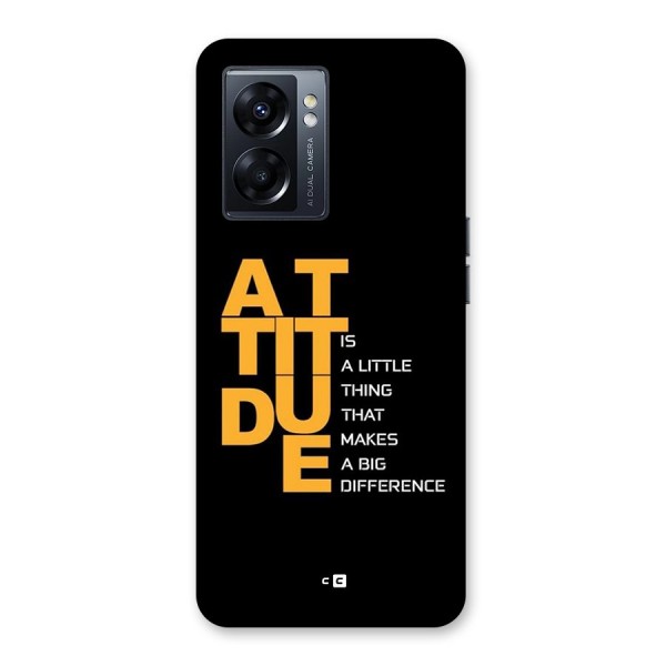 Attitude Difference Back Case for Oppo K10 5G