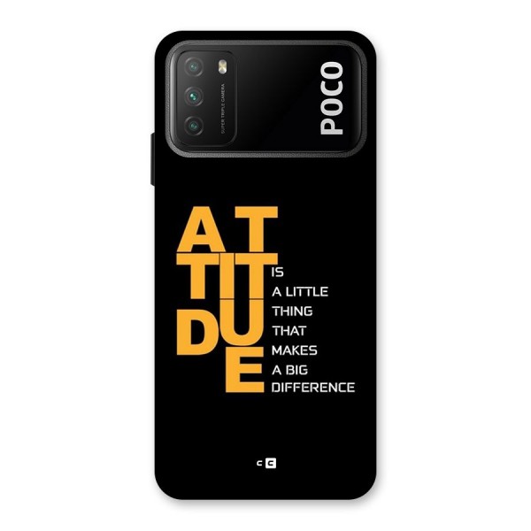 Attitude Difference Back Case for Poco M3