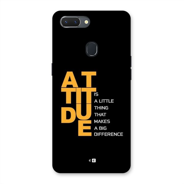 Attitude Difference Back Case for Realme 2