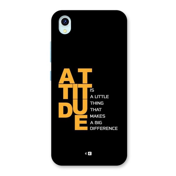 Attitude Difference Back Case for Vivo Y1s