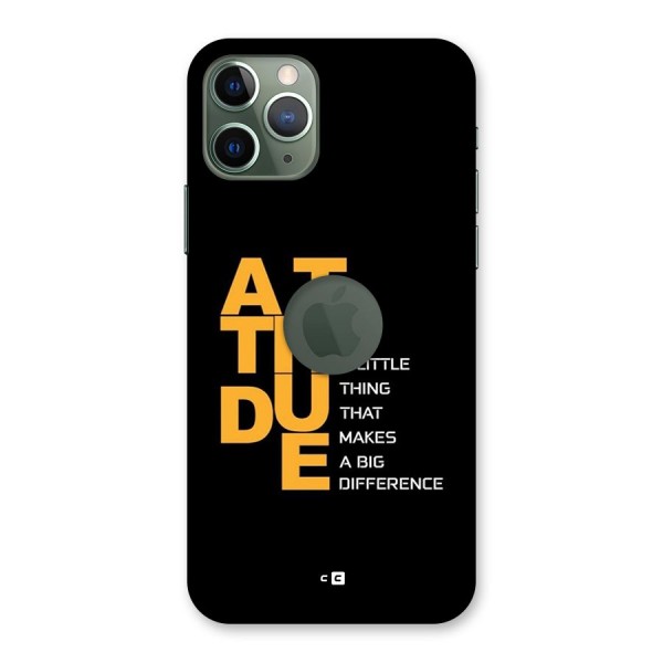 Attitude Difference Back Case for iPhone 11 Pro Logo Cut