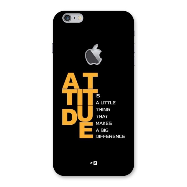 Attitude Difference Back Case for iPhone 6 Plus 6S Plus Logo Cut