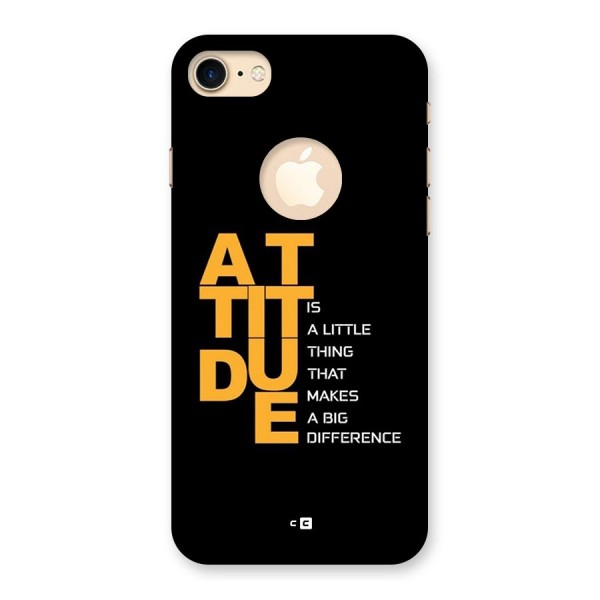 Attitude Difference Back Case for iPhone 7 Logo Cut