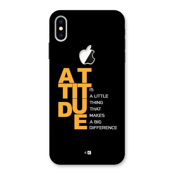 Attitude Difference Back Case for iPhone XS Max Apple Cut