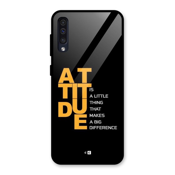 Attitude Difference Glass Back Case for Galaxy A30s