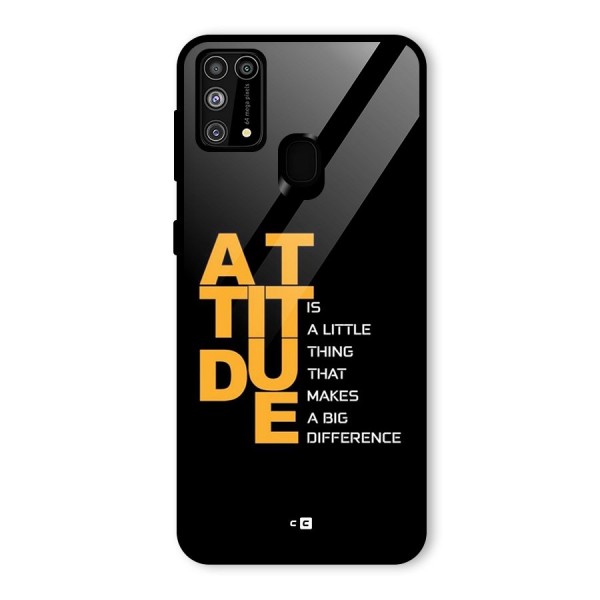 Attitude Difference Glass Back Case for Galaxy F41