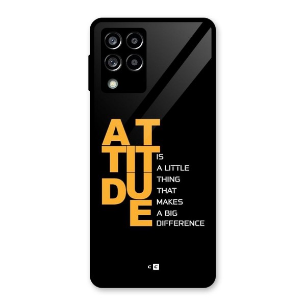 Attitude Difference Glass Back Case for Galaxy M53 5G