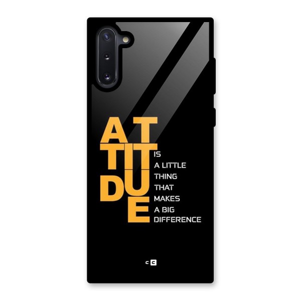 Attitude Difference Glass Back Case for Galaxy Note 10