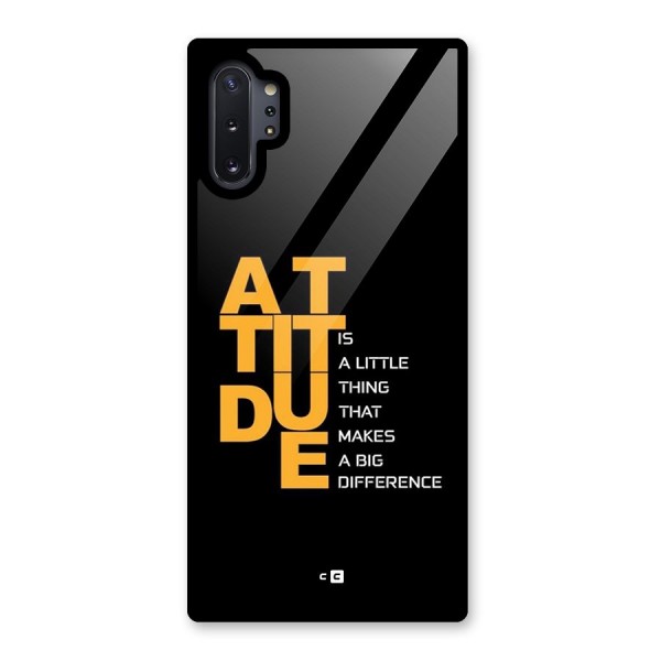 Attitude Difference Glass Back Case for Galaxy Note 10 Plus