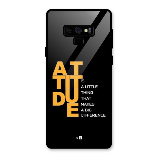 Attitude Difference Glass Back Case for Galaxy Note 9