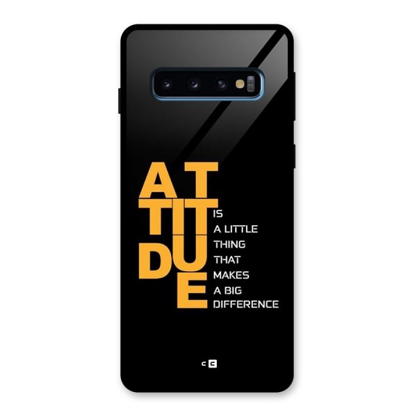 Attitude Difference Glass Back Case for Galaxy S10