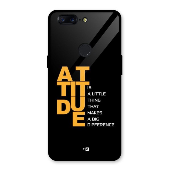 Attitude Difference Glass Back Case for OnePlus 5T
