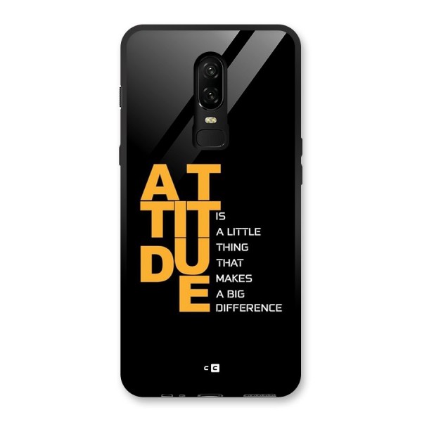 Attitude Difference Glass Back Case for OnePlus 6