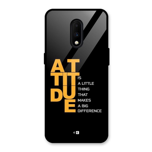 Attitude Difference Glass Back Case for OnePlus 7