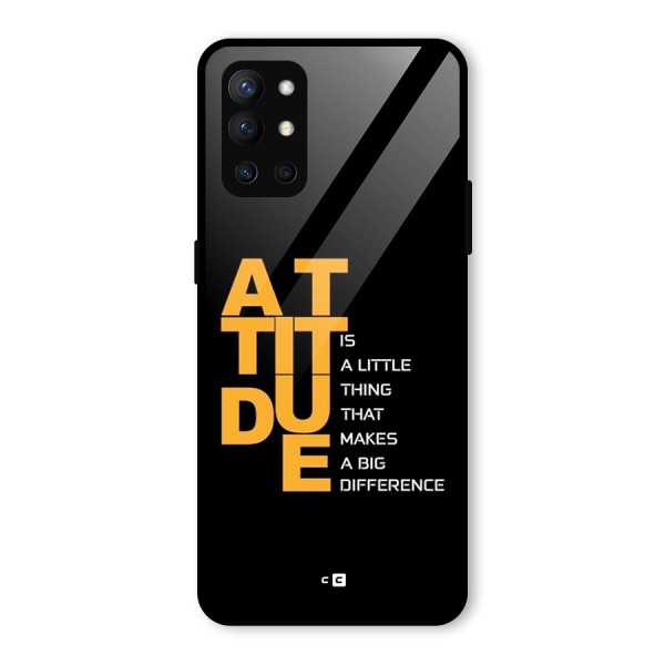 Attitude Difference Glass Back Case for OnePlus 9R