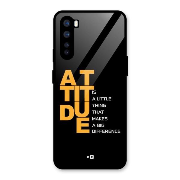 Attitude Difference Glass Back Case for OnePlus Nord