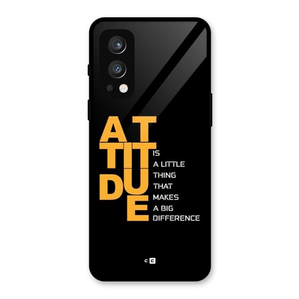 Attitude Difference Glass Back Case for OnePlus Nord 2 5G