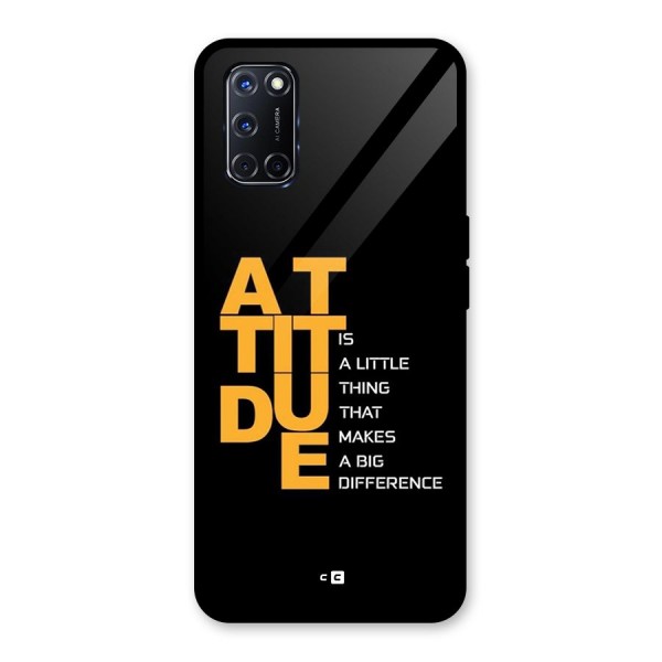Attitude Difference Glass Back Case for Oppo A52