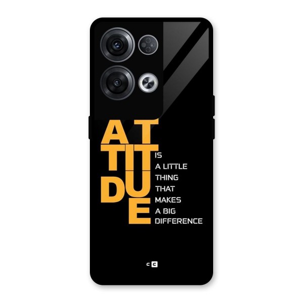 Attitude Difference Glass Back Case for Oppo Reno8 Pro 5G