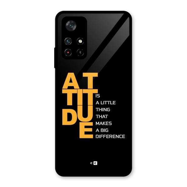 Attitude Difference Glass Back Case for Poco M4 Pro 5G