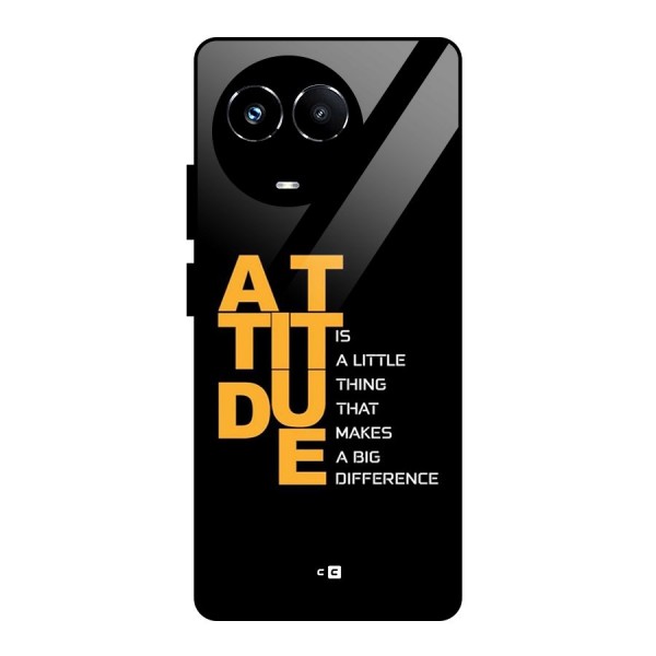 Attitude Difference Glass Back Case for Realme 11X