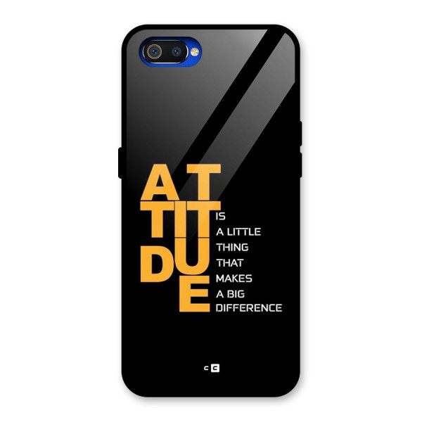 Attitude Difference Glass Back Case for Realme C2