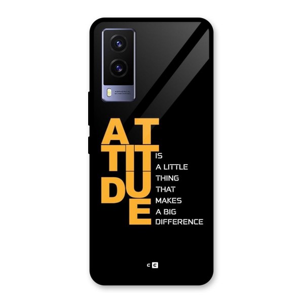 Attitude Difference Glass Back Case for Vivo V21e 5G