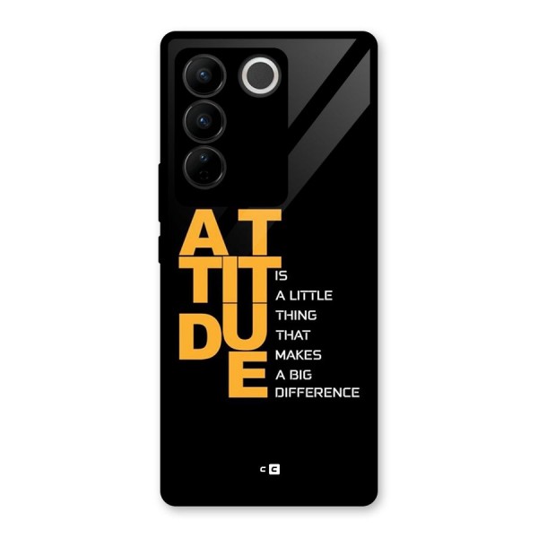 Attitude Difference Glass Back Case for Vivo V27