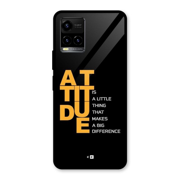Attitude Difference Glass Back Case for Vivo Y21T