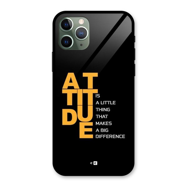 Attitude Difference Glass Back Case for iPhone 11 Pro