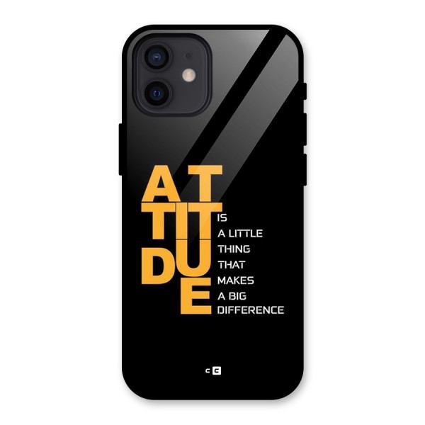 Attitude Difference Glass Back Case for iPhone 12