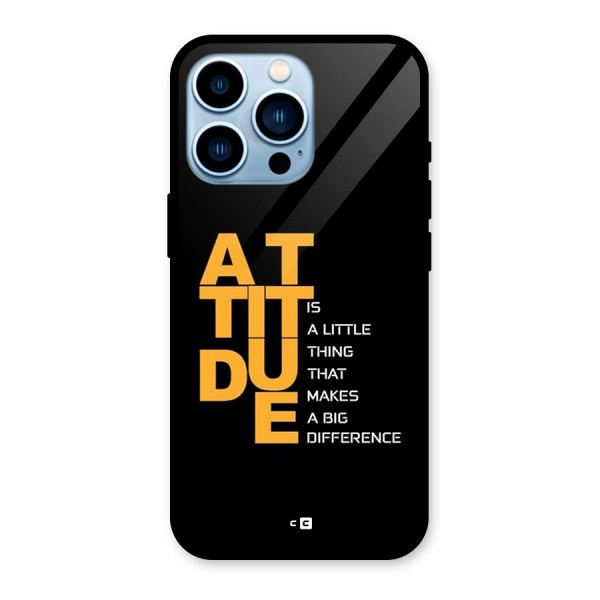Attitude Difference Glass Back Case for iPhone 13 Pro