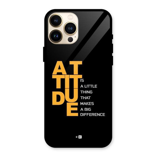 Attitude Difference Glass Back Case for iPhone 13 Pro Max