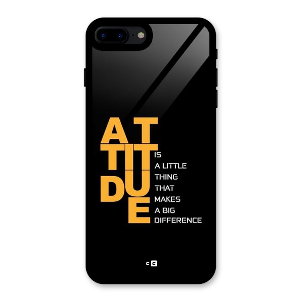 Attitude Difference Glass Back Case for iPhone 7 Plus