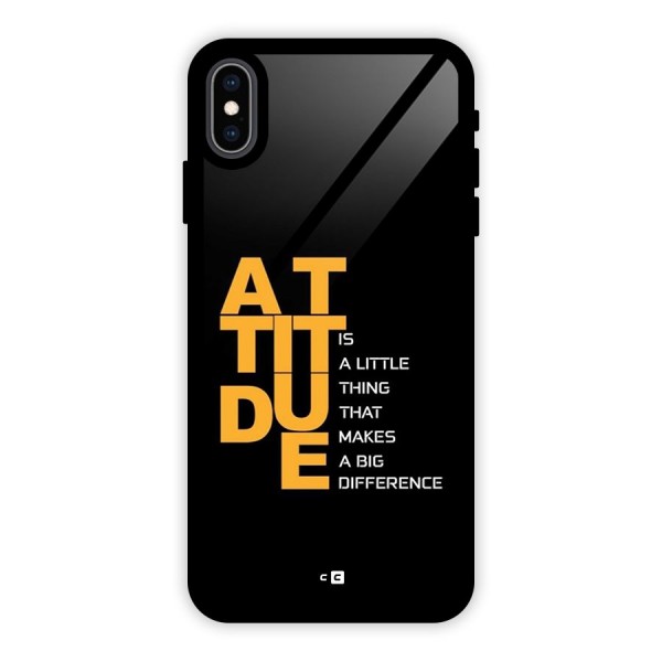 Attitude Difference Glass Back Case for iPhone XS Max