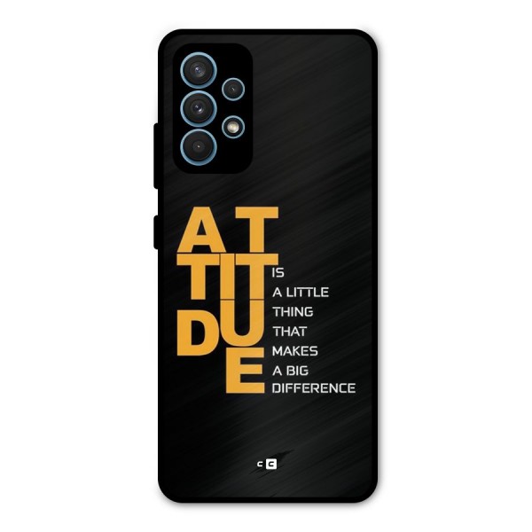 Attitude Difference Metal Back Case for Galaxy A32