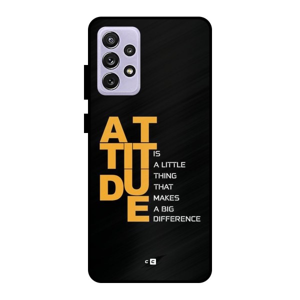 Attitude Difference Metal Back Case for Galaxy A72