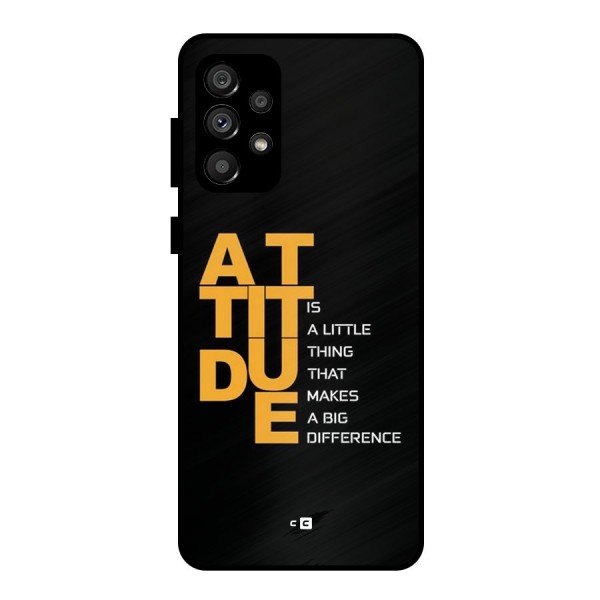 Attitude Difference Metal Back Case for Galaxy A73 5G