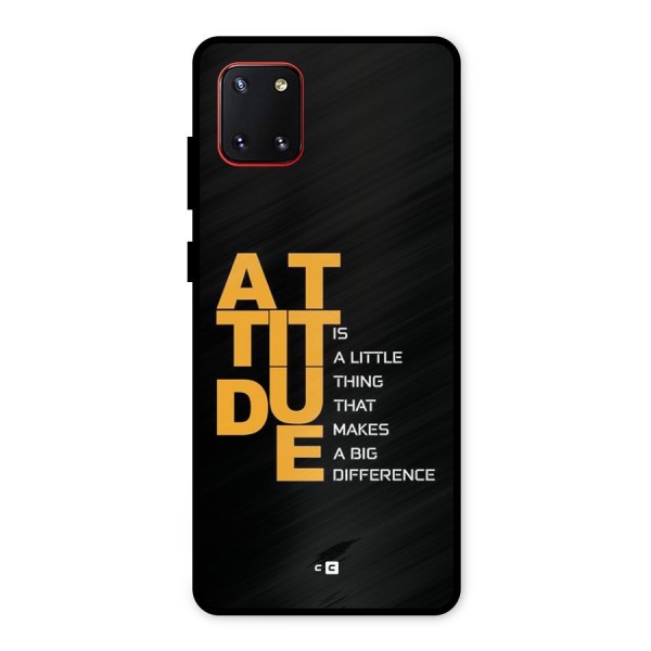 Attitude Difference Metal Back Case for Galaxy Note 10 Lite
