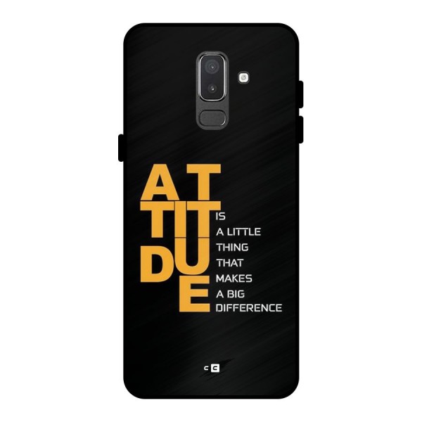 Attitude Difference Metal Back Case for Galaxy On8 (2018)