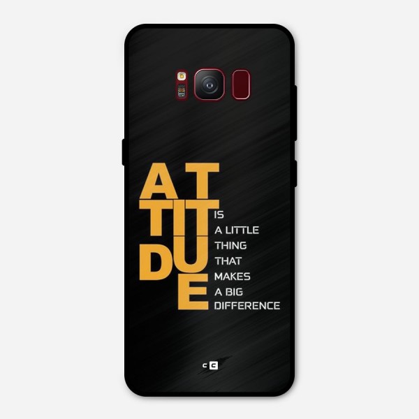 Attitude Difference Metal Back Case for Galaxy S8