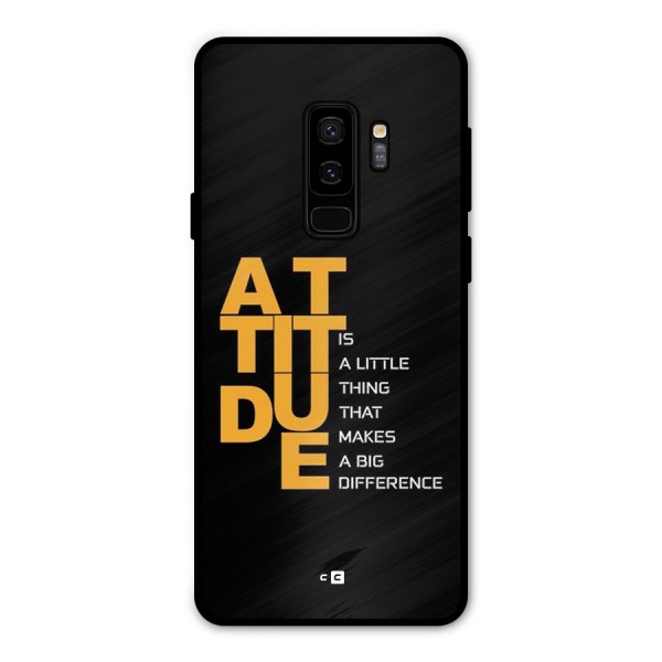 Attitude Difference Metal Back Case for Galaxy S9 Plus