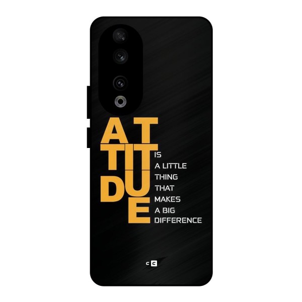 Attitude Difference Metal Back Case for Honor 90