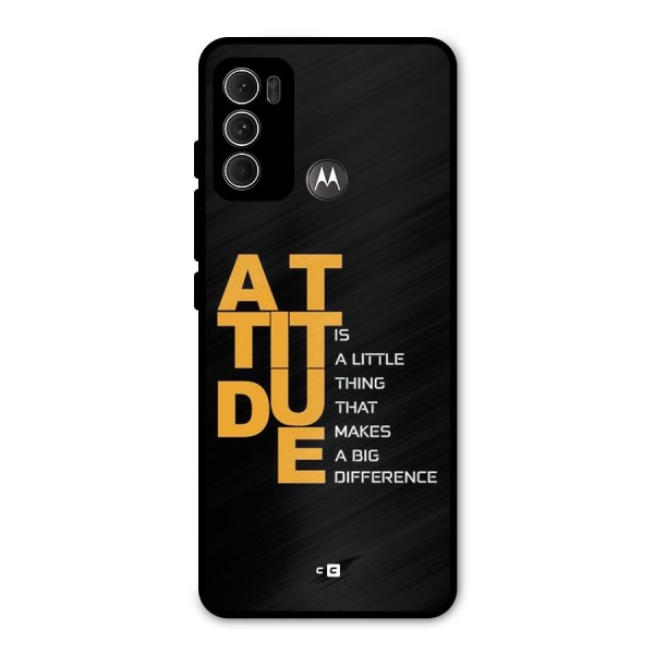 Attitude Difference Metal Back Case for Moto G60
