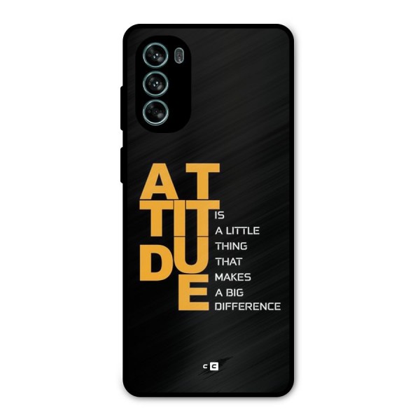 Attitude Difference Metal Back Case for Moto G62