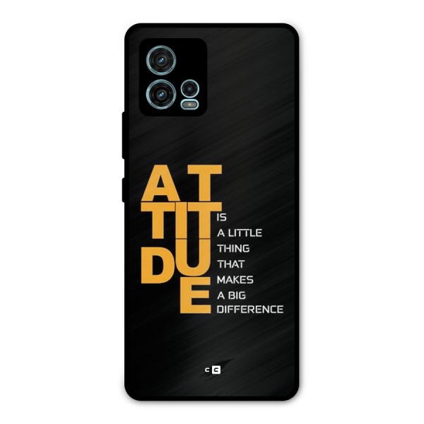 Attitude Difference Metal Back Case for Moto G72