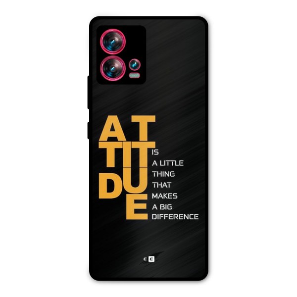 Attitude Difference Metal Back Case for Motorola Edge 30 Fusion