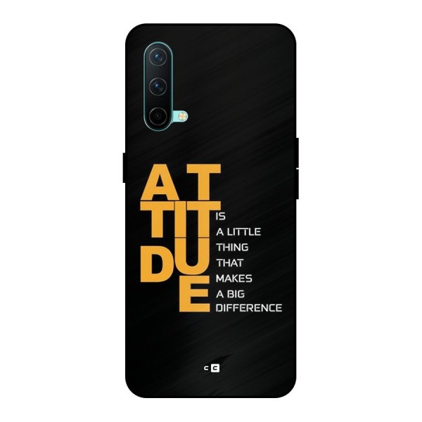 Attitude Difference Metal Back Case for OnePlus Nord CE 5G